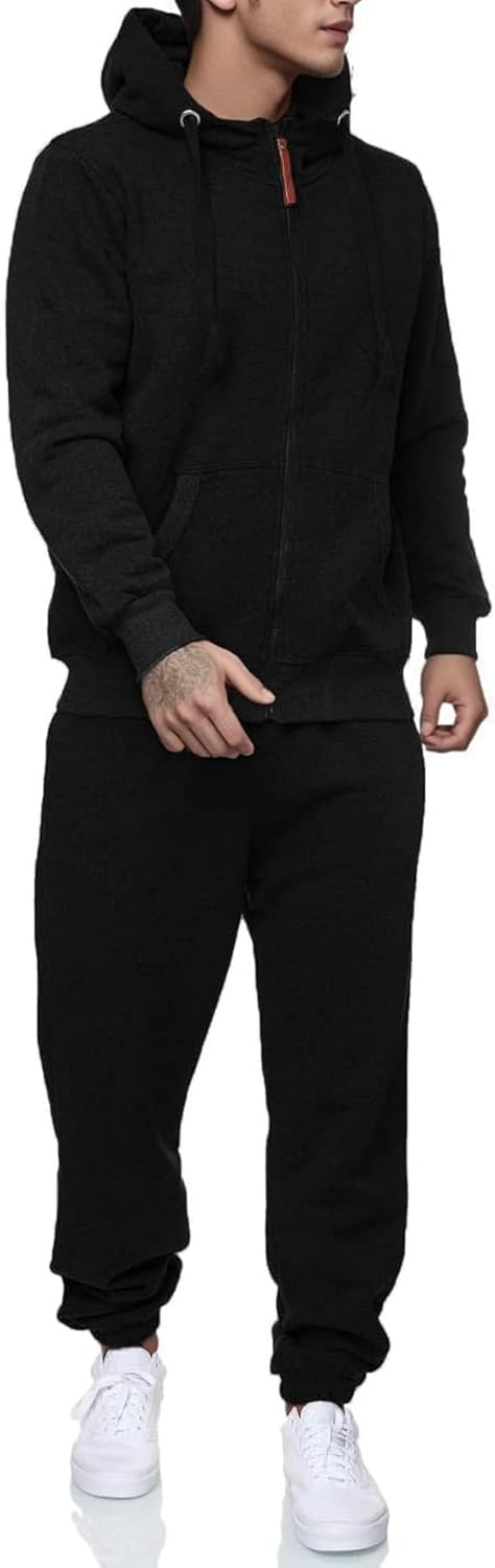 Sweatsuits for Men 2 Piece Men's Jogging Tracksuit Set Hoodie Casual Athletic Long Sleeve Zipper Suit Set