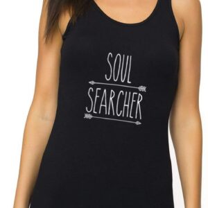 TREELANCE Yoga Tank Top Women Organic Cotton Sleeveless Workout Shirt with Yoga Prints for Gym, Pilates, Sculpt & Casual Wear