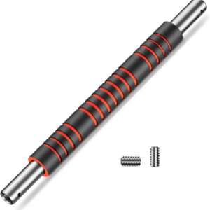 Adjustable Dumbbell Handle/Straight Barbell/Arm Blaster for 1″ Cast Iron Weight Plates with Collars Loadable Dumbbells (Barbell Connector)