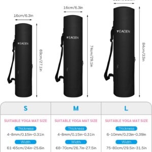 Upgrade Yoga Mat Bag with Pocket, Exercise Yoga Mat Carrier with Adjustable Strap,Multi-Functional Storage Bag