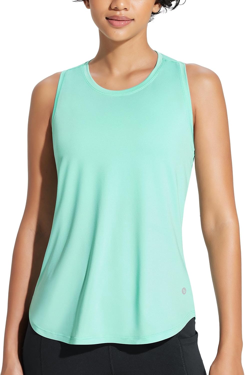 baleaf Women's Workout Tank Tops Racerback Sleeveless Running Shirts Loose Fit Yoga Athletic Tennis Gym - Image 2