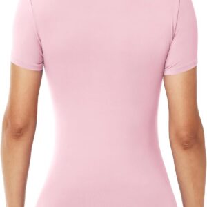 Runhit Womens Compression Shirts Short Sleeve Workout Tops UPF 50+ Athletic Quick Dry T-Shirt for Gym Running Yoga Base Layer