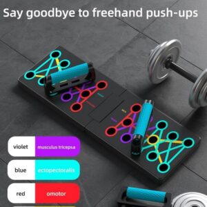 push up board for men solid Push Up Board 15 in 1, Home Workout Equipment for Chest & Arm Strength Training, Multi-Functional Pushup Stands System for Men & Women, Portable Fitness Equipment for Fat Burn & Muscle Building