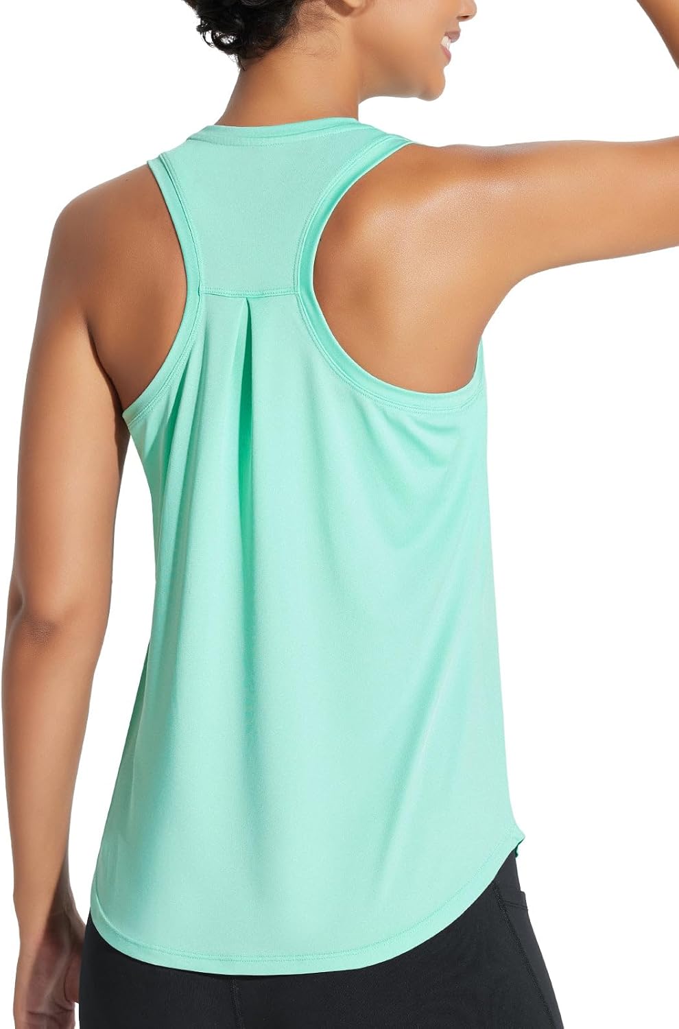 baleaf Women's Workout Tank Tops Racerback Sleeveless Running Shirts Loose Fit Yoga Athletic Tennis Gym