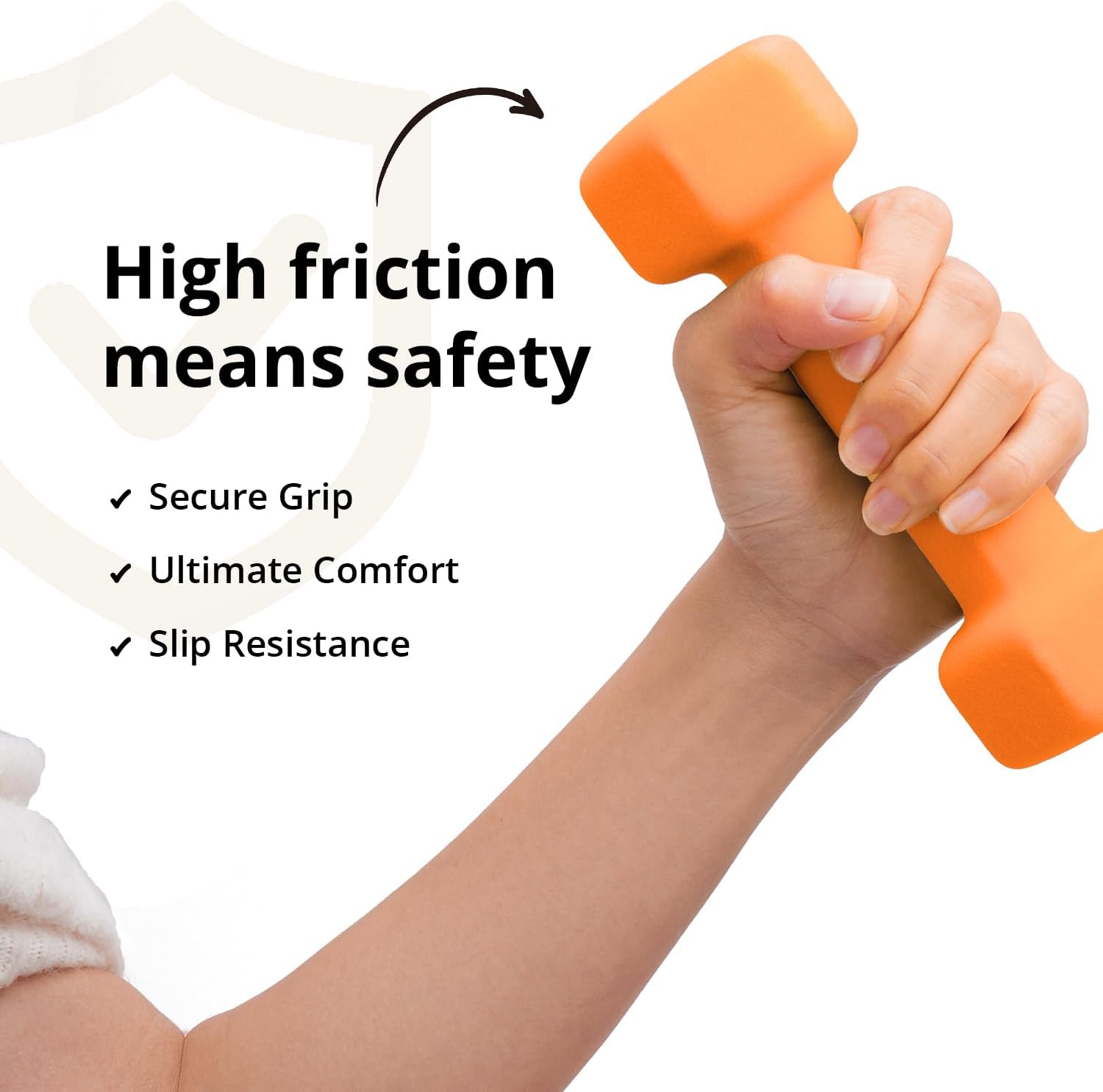 Portzon Weights Dumbbells 10 Colors Options Compatible Fitness Neoprene Dumbbell Weight Pairs with Anti-Roll Square Head Hand Weights, Exercise Free Weights for Home Gym - Image 3