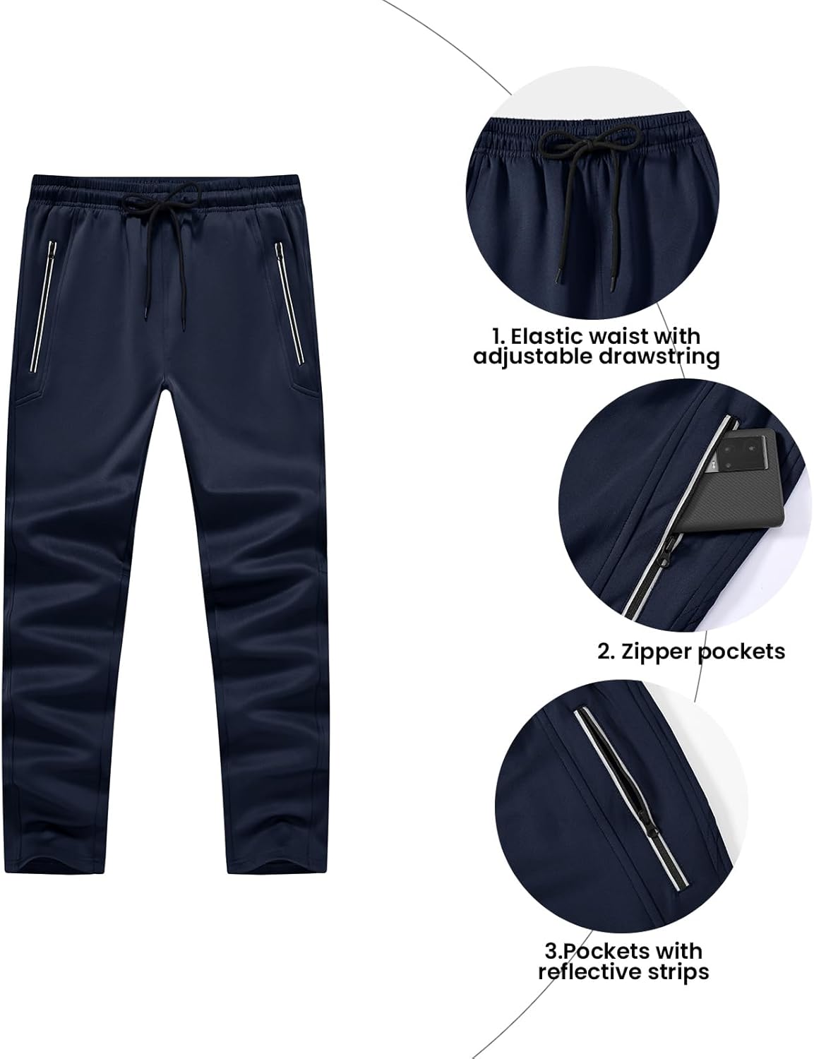BGOWATU Men's Tracksuits 2 Piece Running Sports Sweatsuits For Men Full Zip Athletic Jackets and Pants Outfits - Image 4