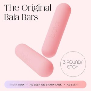 Bala Bars Dumbbell Set for Women & Men – Set of 2 Bars Designed for Walking, Strength Training, HIIT, Boxing & Aerobics – Hand Weights for Working Out at Home