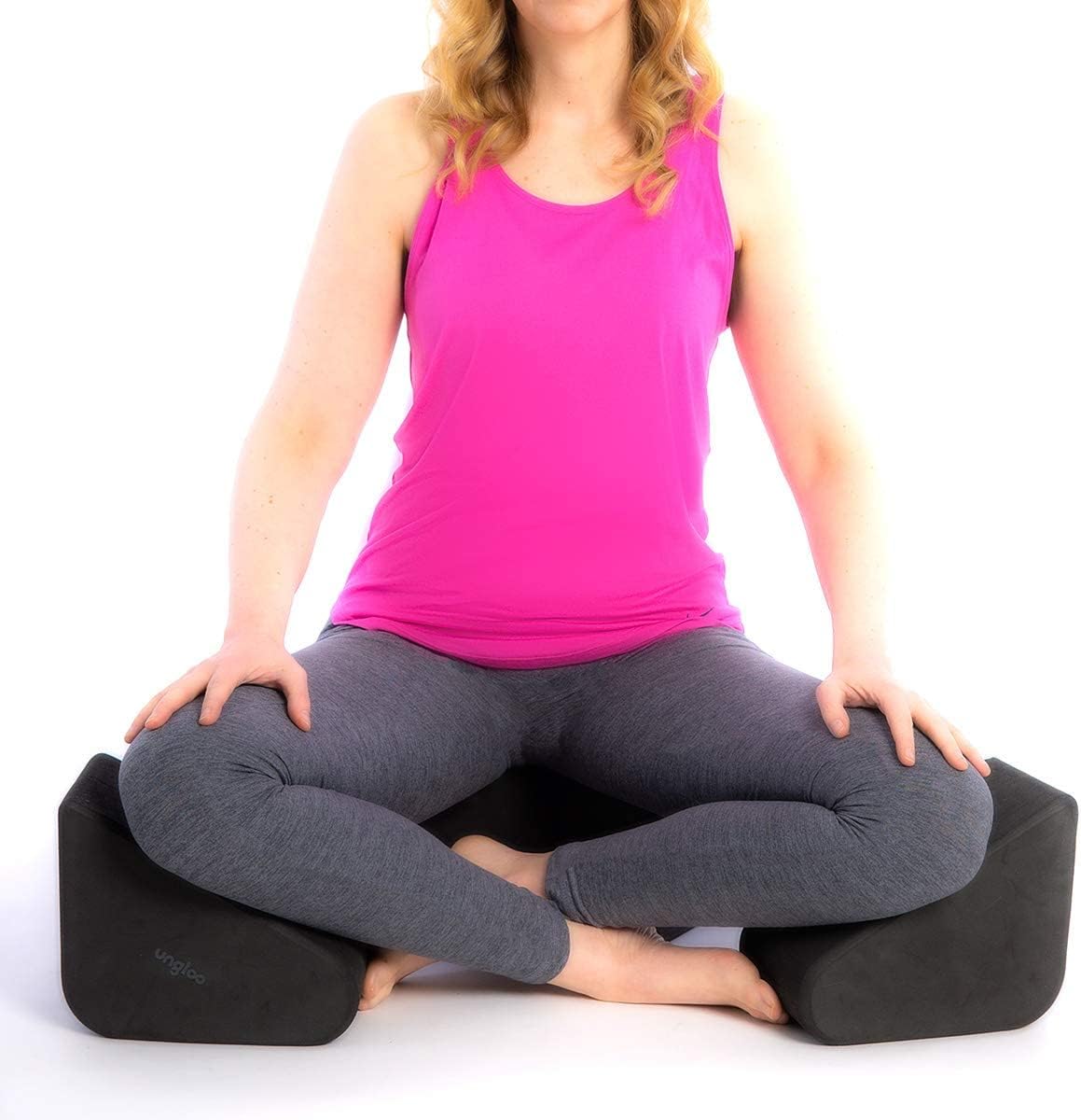 Ungloo Supportive Yoga Block Wedges for Seated Meditation – Elevates Knees, Reduces Hip Pressure, and Improves Cross-Legged Posture - Image 3