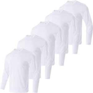 Gary Com Men Long Sleeve T-Shirts Pack Quick Dry Athletic Running Activewear Workout Tee UPF 50+ Sun Protection Shirt for Men