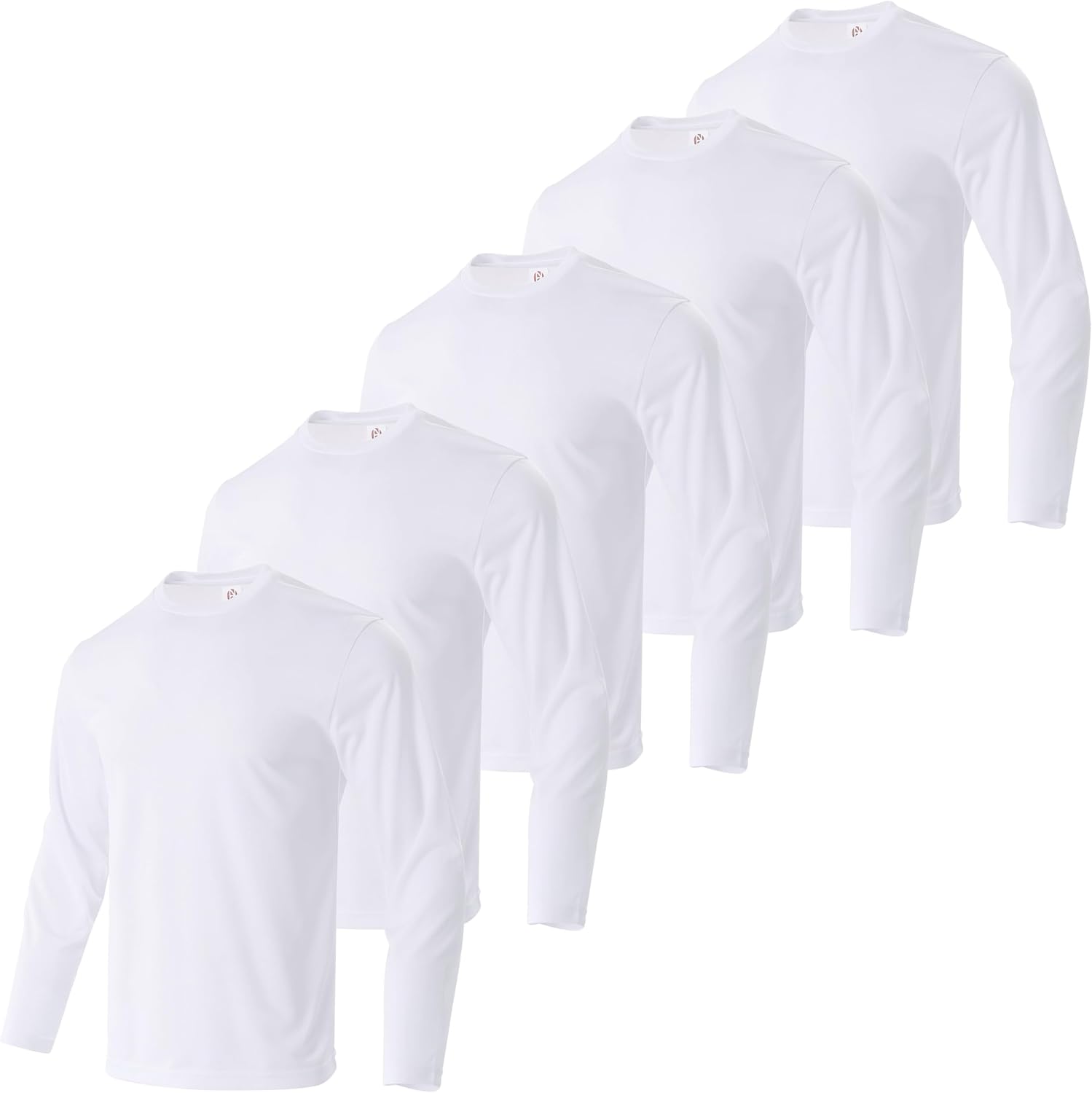 Gary Com Men Long Sleeve T-Shirts Pack Quick Dry Athletic Running Activewear Workout Tee UPF 50+ Sun Protection Shirt for Men