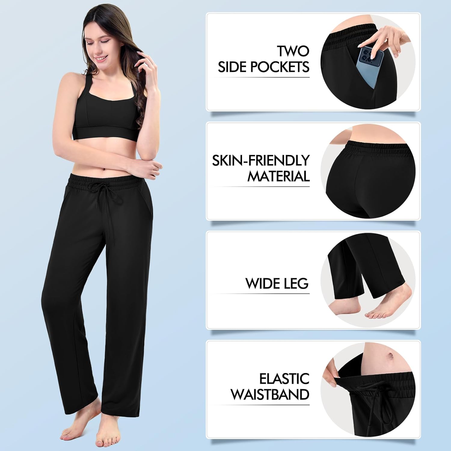 Stanpetix Track Pants Women Loose Straight Leg Women’s Sweatpants with Pockets for Sports Jogging - Image 3