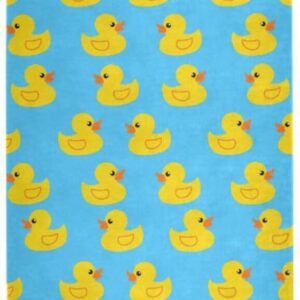 Yellow Rubber Ducks Thin Yoga Mat with Bag Included, Non Slip Fitness Workout Mat, Foldable Suede Rubber Yoga Mat for Yoga Pilates and Fitness, 70.8″ L x 26″ W x 1mm