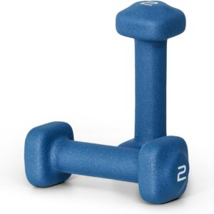 Tone Fitness Neoprene Dumbbell Weight Pairs with Anti-Roll Square Head | Multiple Options
