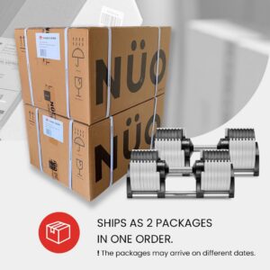 NUOBELL Adjustable Dumbbells 5-80 lbs: Replace 16 Sets, Ideal for Home Gym Weight Bench & Press