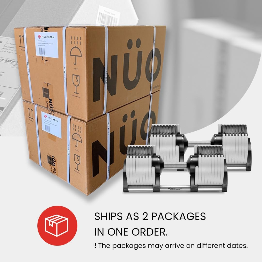 NUOBELL Adjustable Dumbbells 5-80 lbs: Replace 16 Sets, Ideal for Home Gym Weight Bench & Press - Image 2