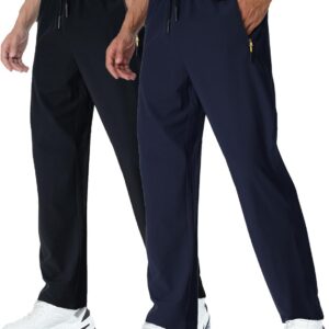 Rapoo Mens Lightweight Hiking Pants Quick Dry Stretch Joggers for Running Workout Casual