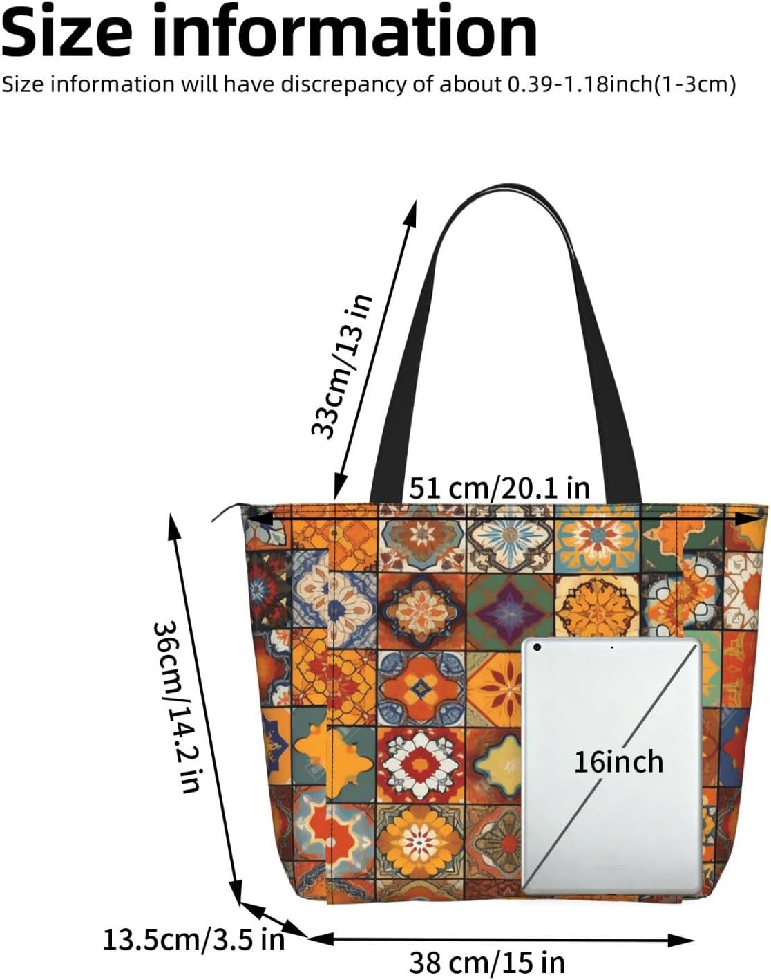 Women'S Yoga Bag With Yoga Mat Carrier Large Shoulder Bag Painted Bread Carryall Tote For Travel Office Beach Gym - Image 4
