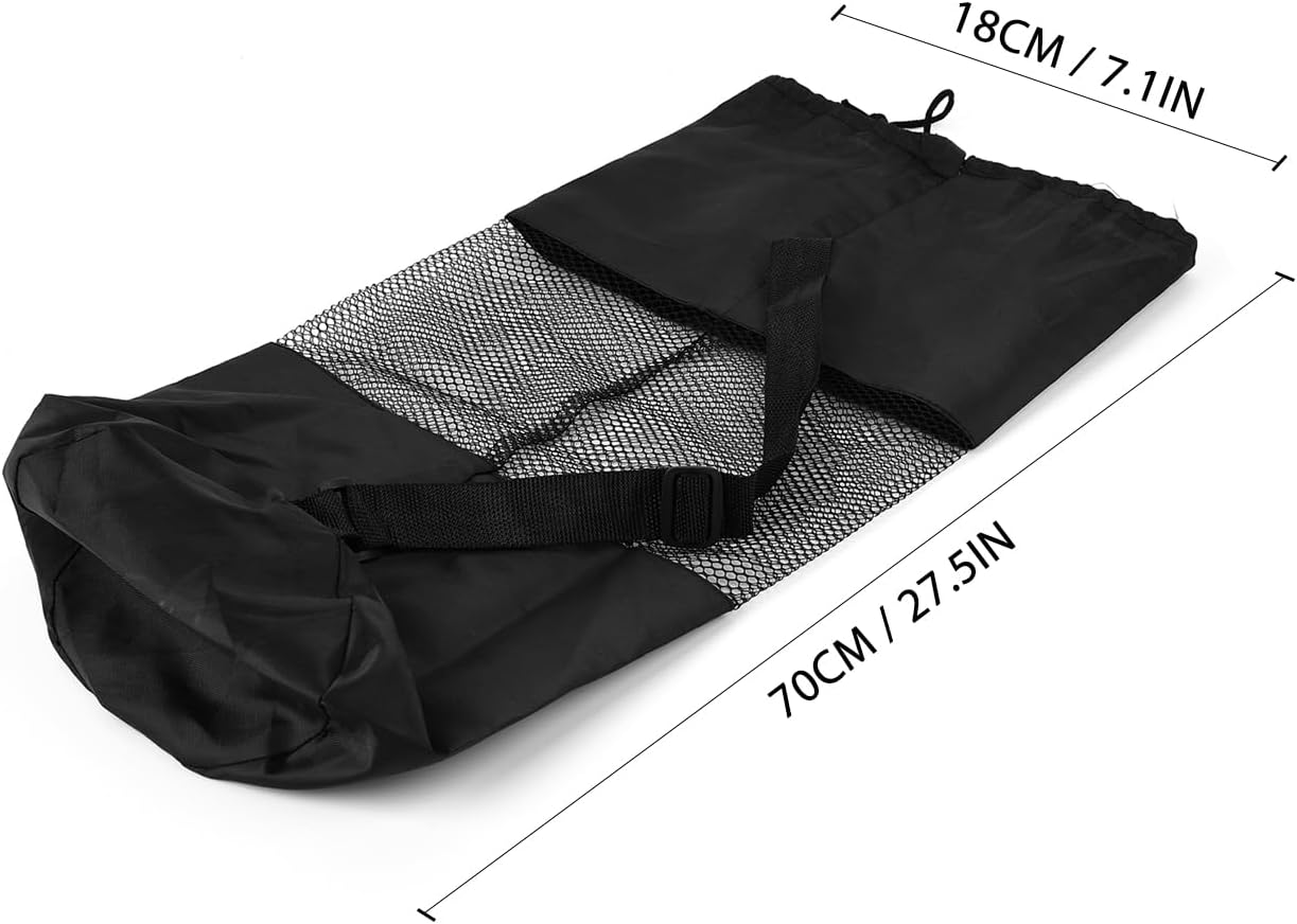 Yoga Mat Bag, Lightweight Mesh Net with Adjustable Strap for Comfortable Carrying for Yoga Mat, Snorkel Tube - Image 4