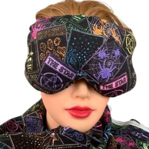 Eye Mask Lavender Eucalyptus, Sinus, Herbal Pack, Hot Cold Pack, Heat Wrap,Organic, Flax Seed, Microwave Therapy, Sleep Mask, Yoga Meditation Eye Pillow, Tarot Cards