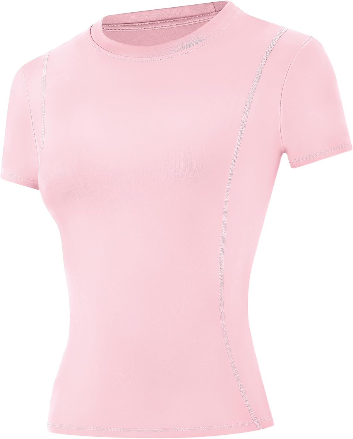Runhit Womens Compression Shirts Short Sleeve Workout Tops UPF 50+ Athletic Quick Dry T-Shirt for Gym Running Yoga Base Layer