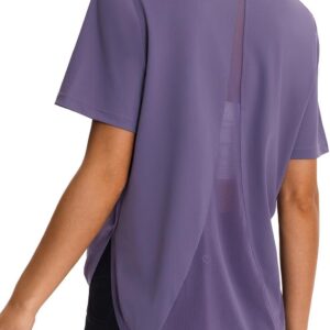 AARYA Women’s Cooling Workout Tops Short Sleeve Loose Fit Activewear – Quick Dry Athletic Shirts for Yoga Running Gym
