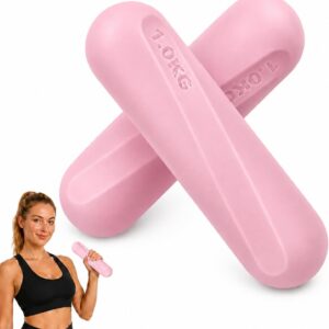 Dumbbell Set, Hand Weights For Women, 2.2lb Dumbbells Set of 2, Exercise & Fitness Dumbbells, Dumbbell Set for Walking, Yoga, Dance, Barre, Pilates, Cardio, Aerobics