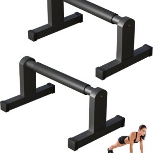 Push Up Bars, Heavey Duty Parallettes Dip Bar with Non-slip Grips for Calisthenics Planche L Sit Handstand Fitness Floor Workout, Pushup Station Handles Stand for Gym Strength Training