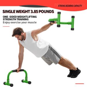 Teclor Push Up Bar, Parallettes Bars For L-sit & Dip, Heavy-Duty No Wobbling Parallel Bars Stand For Handstands, Full Planche, Calisthenics, 9.5in High Workout Stands for Home Fitness Training