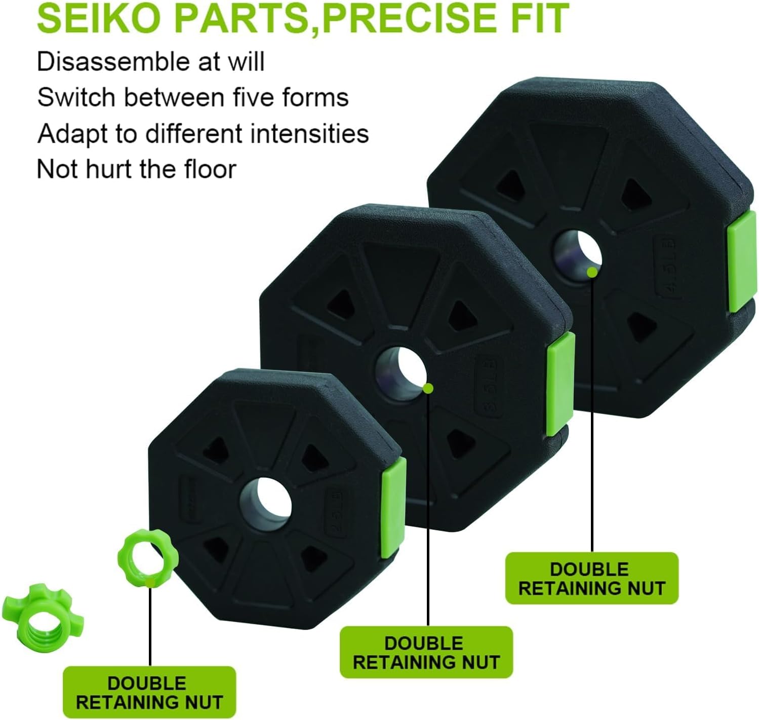 Adjustable Dumbbell Set,30/44/66/88Lbs Free Weight Set with Connector, in1 Dumbbells Set Used as Barbell, Kettlebells, Push up Stand, Weight Set for Home Gym Suitable Men/Women - Image 3