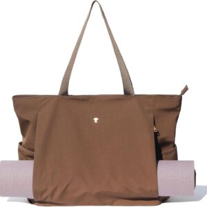 ESVAN Yoga Mat Bag Yoga Tote Carrier Shoulder Bag Carryall Tote for Office,Yoga,Pilates,Travel,Beach and Gym