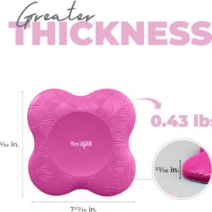 Yes4All Yoga Knee Pads Pair, Thick Yoga Kneeling Pad for Pilates Exercise, Cushion Gear for Knees & Elbow with 13/16″ Thickness