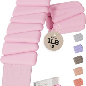 Pilates Weight | Wrist & Ankle Weights for Women | Weighted Bangles | 1LB/ 2LB Each (Set of 2)