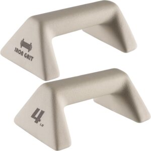 Push Up Handles with Ergonomic Handles and 4lb weight-Non-slip Parallettes Bars for Strength Training and Calisthenics, Push Up Stands Handle Perfect for Floor Workout Exercise