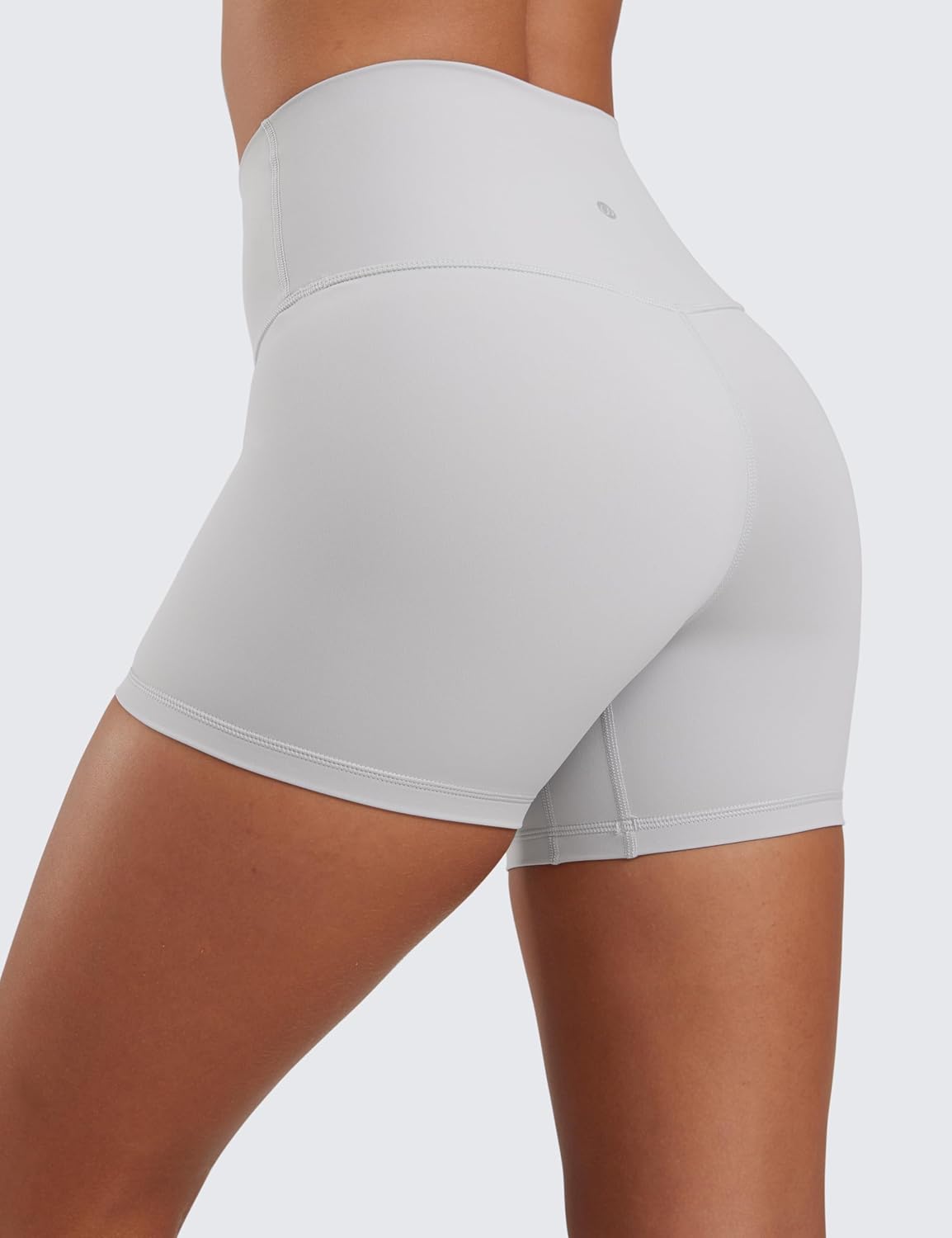 CRZ YOGA Naked Feeling Biker Shorts 4'' - High Waist Yoga Workout Running Gym Spandex Womens - Image 2