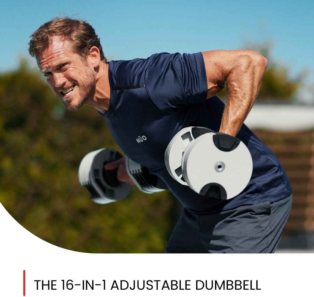 NUOBELL Adjustable Dumbbells 5-80 lbs: Replace 16 Sets, Ideal for Home Gym Weight Bench & Press - Image 3