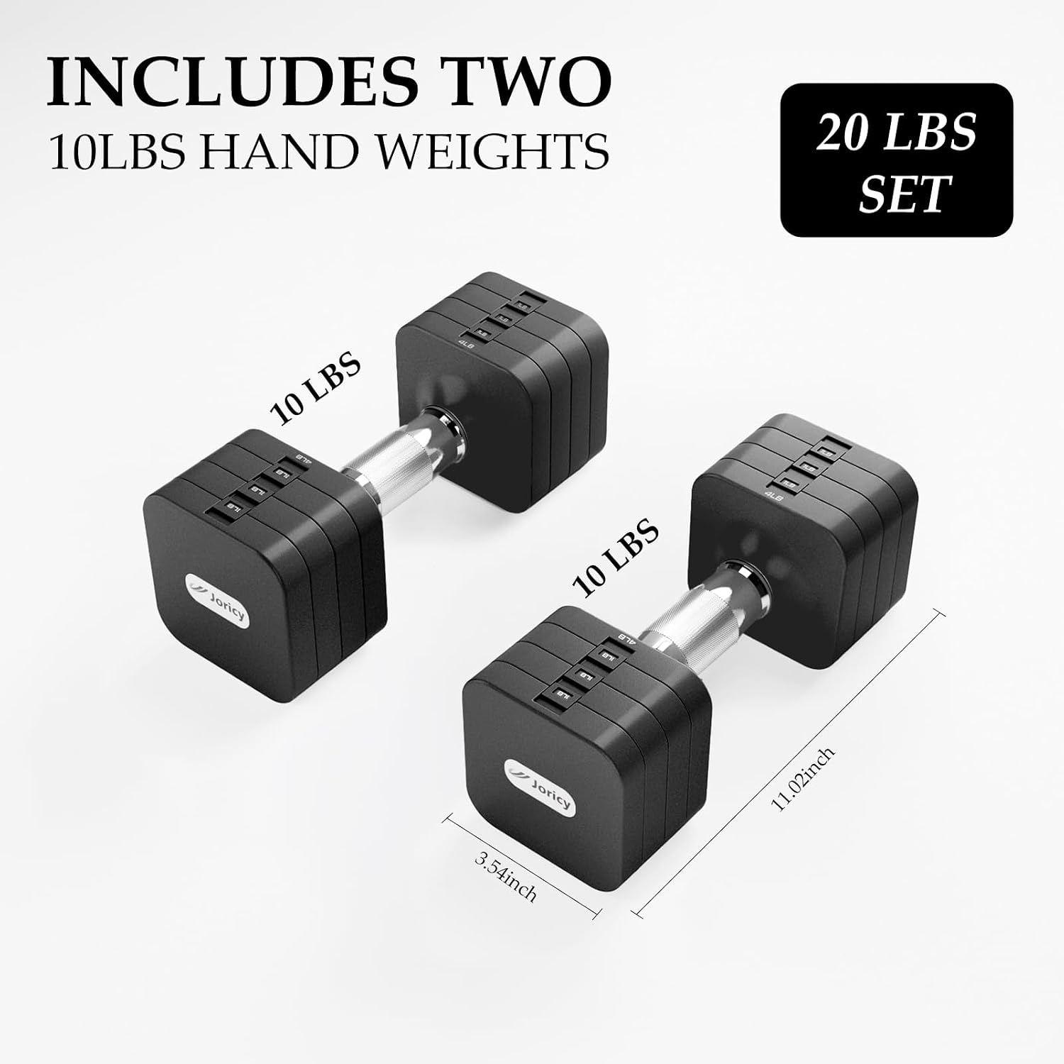 Adjustable Dumbbell Set 20LB 40LB 50LB Dumbbells Hand Weights for Women Men, Free Weight Set for Home Gym & Outdoor Exercise Weights Loss Workout Strength Training Equipments - Image 9