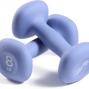 Sportneer Neoprene Dumbbells Set of 2, 2,3, 5, 8, 10lb Hand Weights for Women, Non-Slip Ergonomic Design, Anti-Roll Square Shape at home weights for women