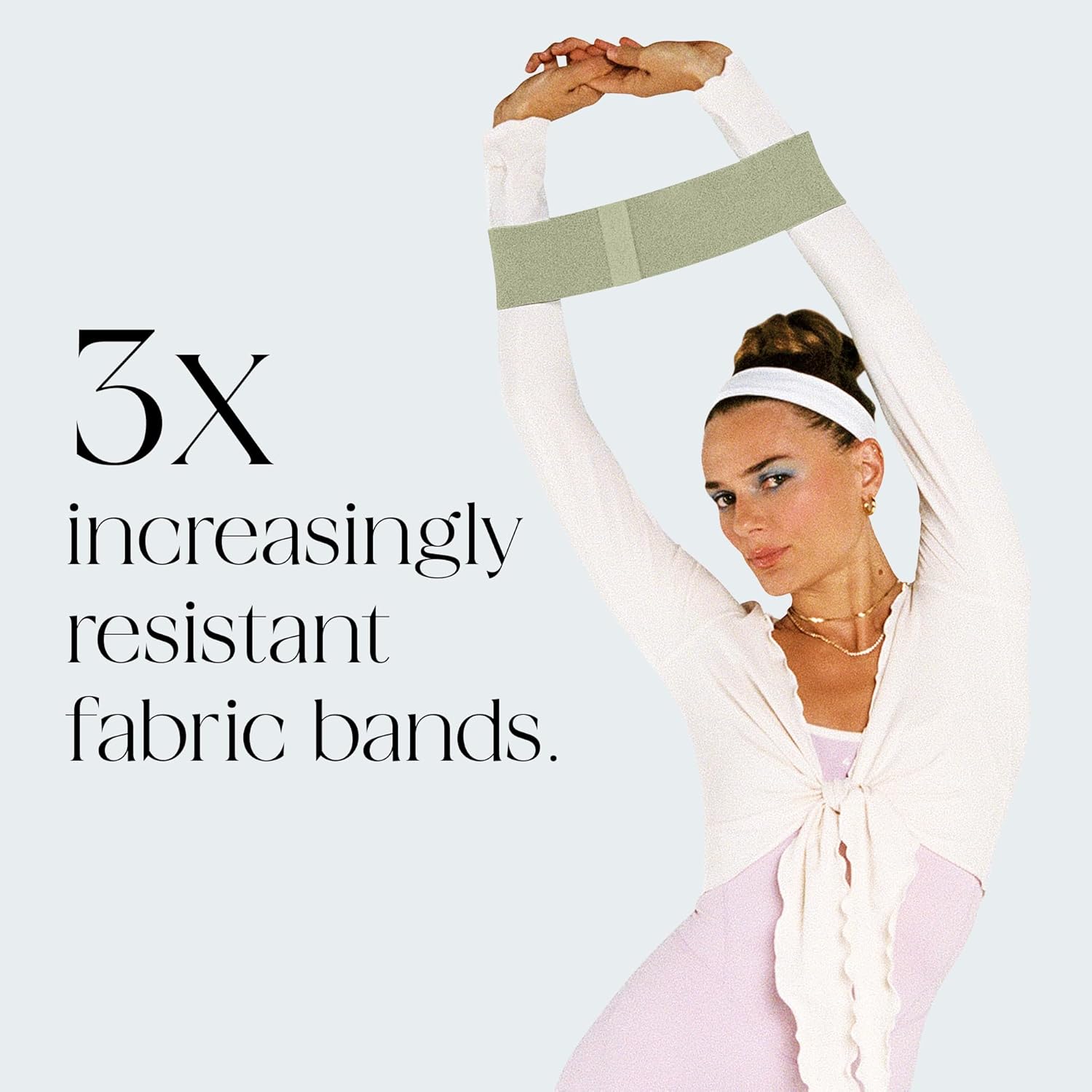 Bala Bands Resistance Bands for Women & Men - Fabric Exercise Bands for Working Out - Wrist, Ankle, Legs & Booty Bands - Workout Resistance Bands for Yoga, Pilates, Strength Training - Image 5