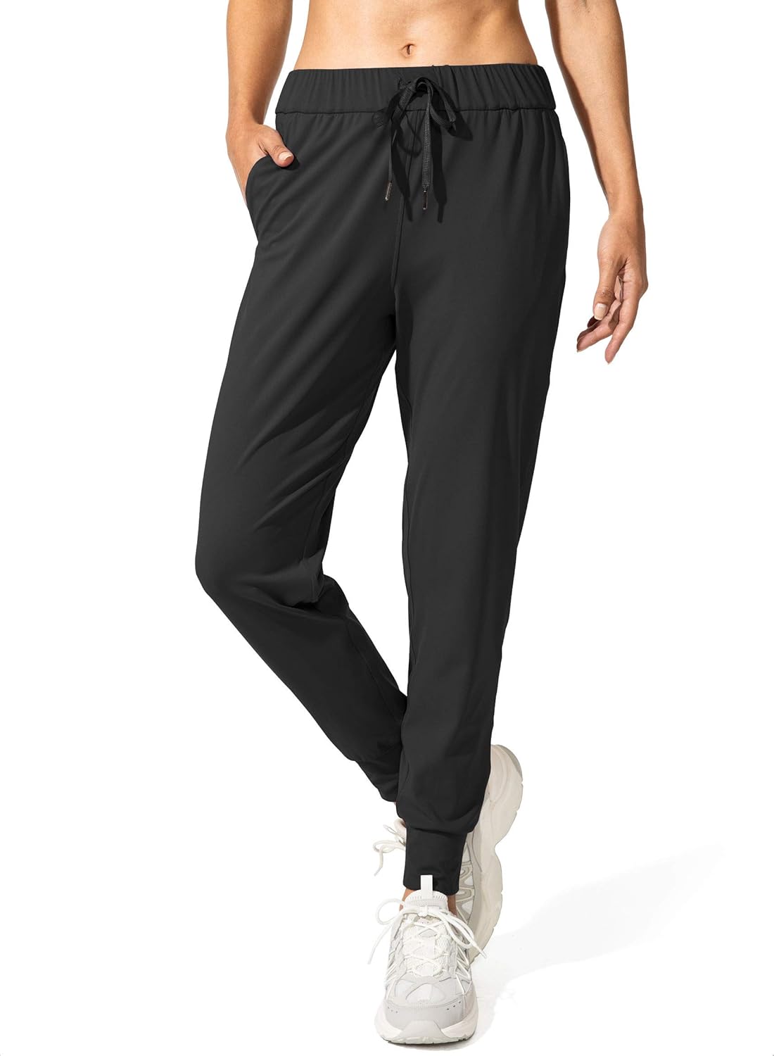 SANTINY Women's Joggers Pants Pockets Drawstring Running Sweatpants for Women Lounge Workout Jogging - Image 4