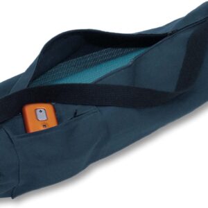 Premium Cotton Yoga Mat Bag with Shoulder Strap – Durable, Breathable and Lightweight Gym Bag to Carry the Standard or Extra Large Mat Sizes – Ideal for Yoga, Pilates & Fitness Equipment