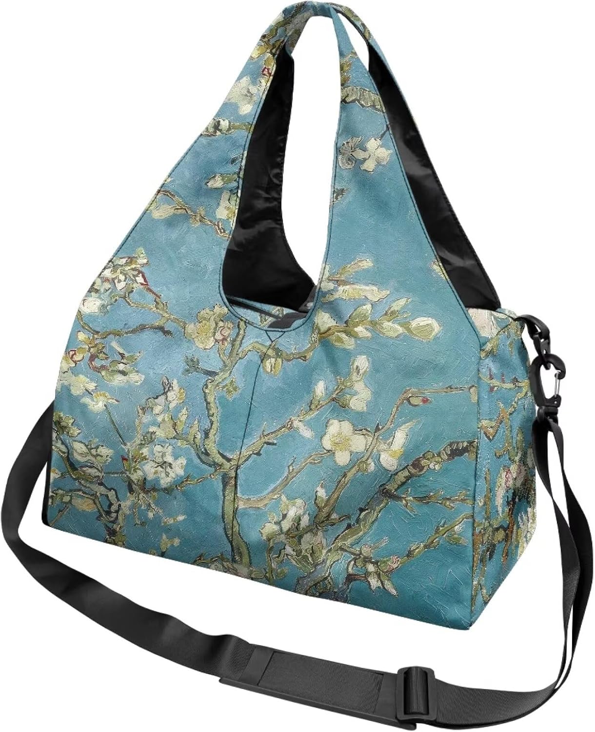 Yoga Gym Bag with Removable Adjustable Shoulder Strap, Shoe Compartment & Top Yoga Mat Holder 17.72x8.66x9.84in - Image 3