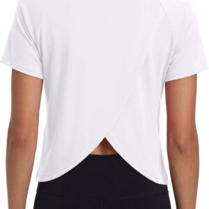Quenteen Women’s Short Sleeve Workout Shirts Athletic Tops Summer Activewear Gym Running Tennis Yoga Tee Shirt