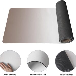 Yoga Mat Ombre Orange Yoga Mats with Strap & Shortage Bag Non Slip Soft Workout Mats Cushion Pad White Orange Gradient Color Exercise Mat for Yoga Pilates Stretching Fitness Floor Exercises Home Gym