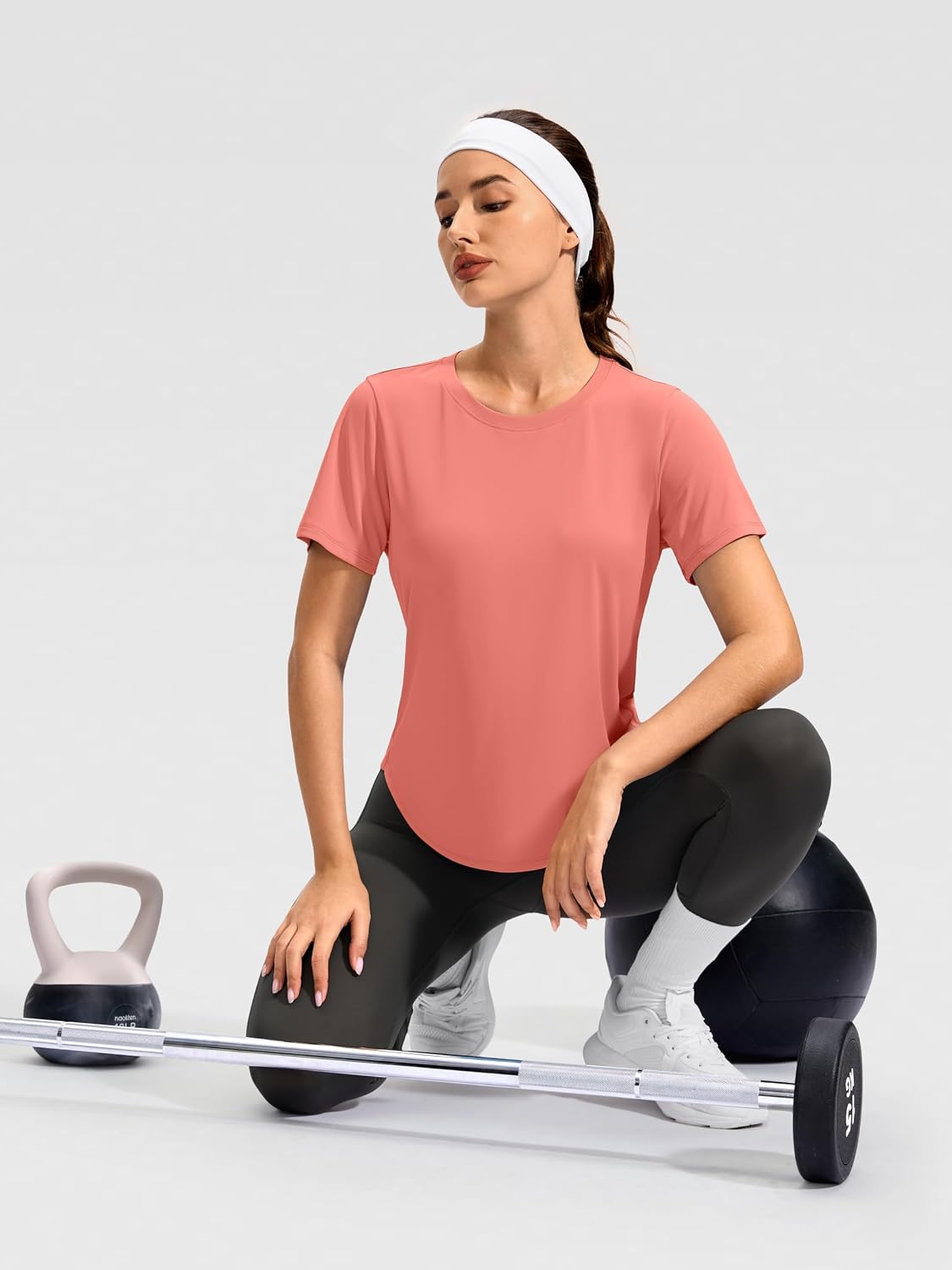 Soothfeel Workout Tops for Women Short Sleeve UPF 50+ Sun Shirt Athletic Running Top Loose Fit Cooling Quick Dry Gym T-Shirts - Image 6