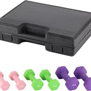 GarveeLife Dumbbell Set for Women and Men, Neoprene Dumbbell Free Hand Weight Set for Home Gym, Packed In Pairs