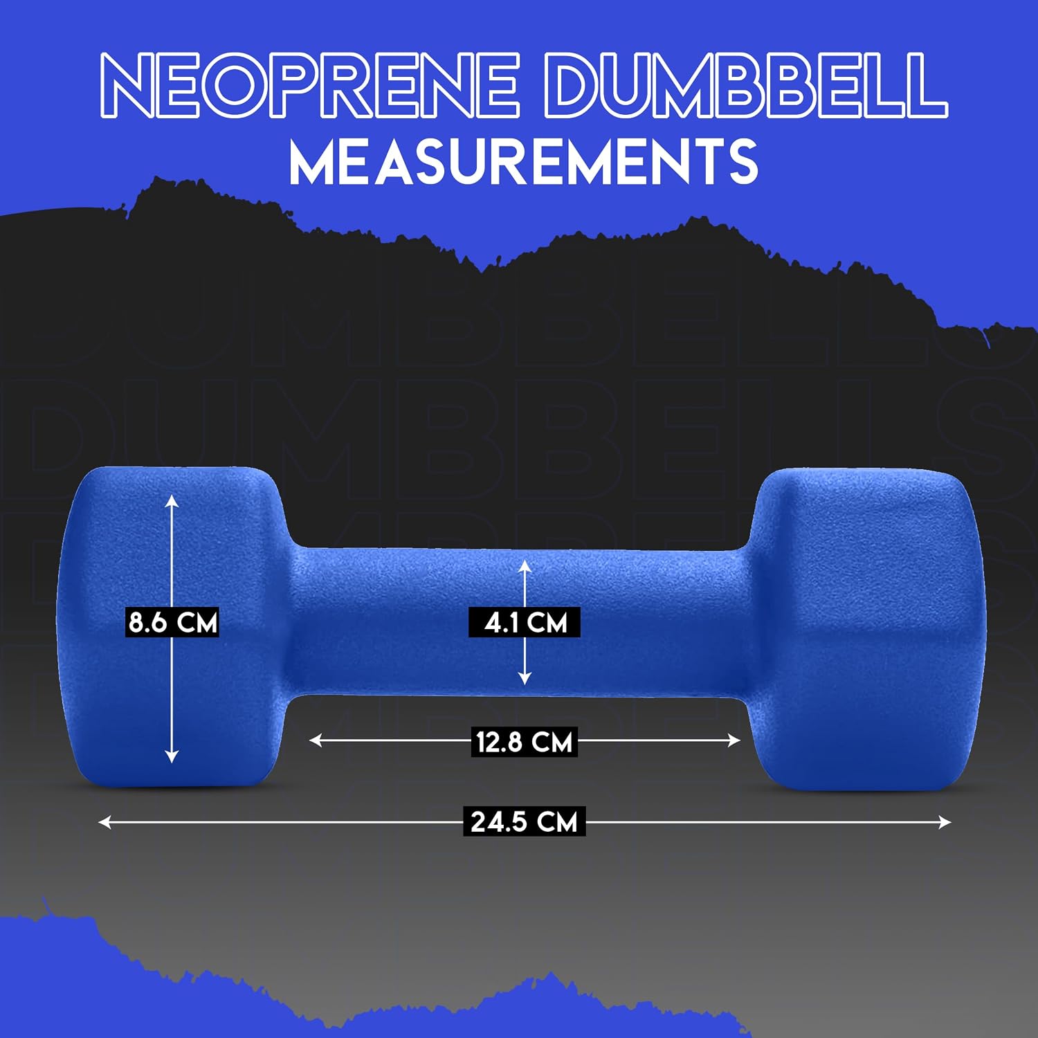 Fitness Republic Neoprene Dumbbell Set of 2, Non-Slip, Hex Shape, Free Weights for Muscle Toning and Strength Building - Portable Home Gym Hand Weights - Image 4