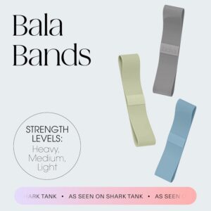 Bala Bands Resistance Bands for Women & Men – Fabric Exercise Bands for Working Out – Wrist, Ankle, Legs & Booty Bands – Workout Resistance Bands for Yoga, Pilates, Strength Training