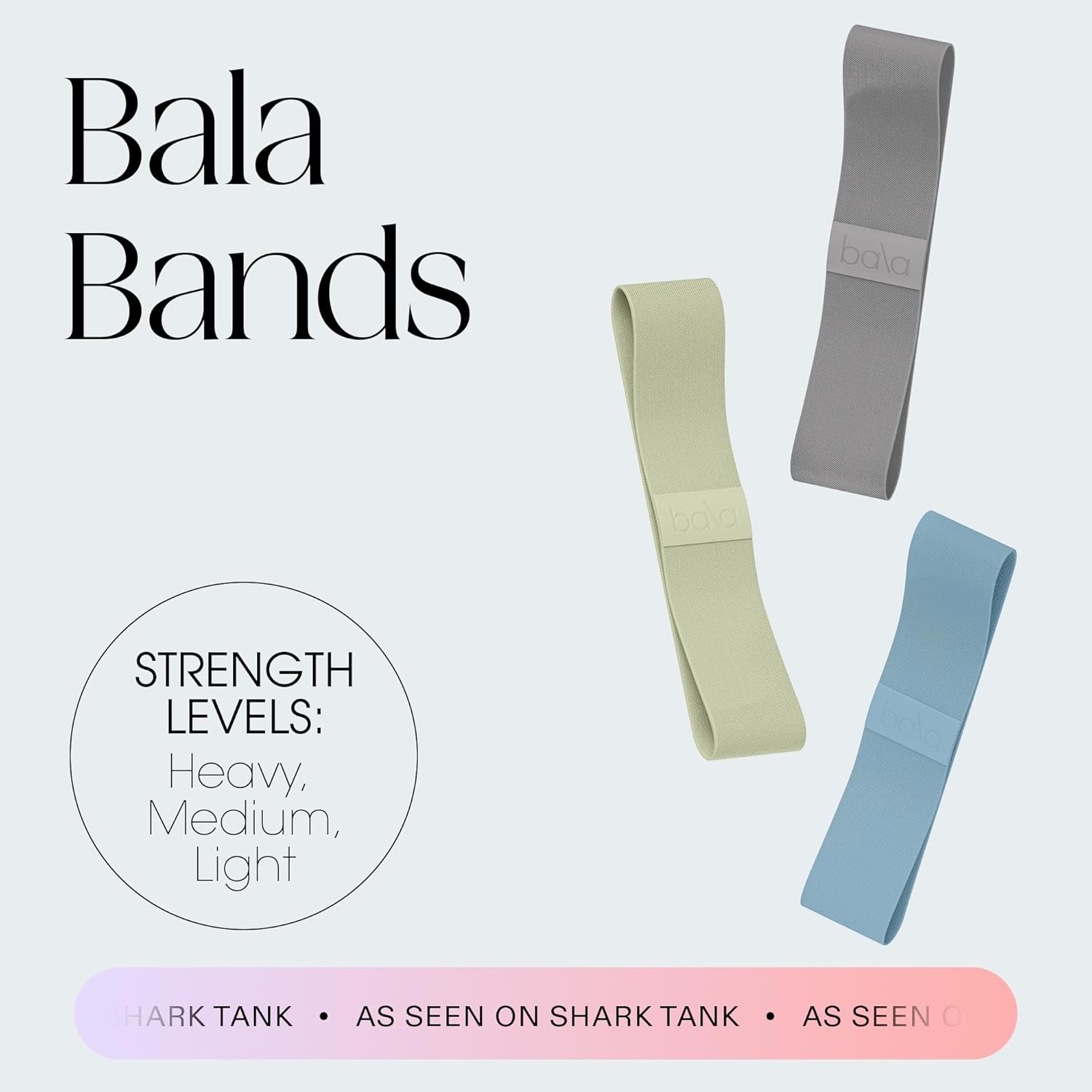 Bala Bands Resistance Bands for Women & Men - Fabric Exercise Bands for Working Out - Wrist, Ankle, Legs & Booty Bands - Workout Resistance Bands for Yoga, Pilates, Strength Training - Image 2