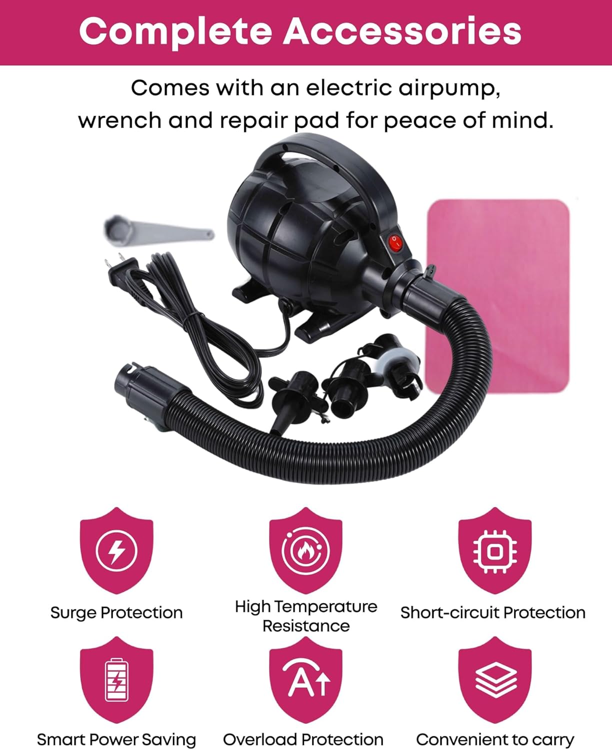 Air Barrel - Air Roller Gymnastics Barrel for Back Handspring Trainer, Air Tumble Mat with Pump for Gym Training/Yoga Balance Exercise/Cheerleading/Home and Outdoor Use - Image 5