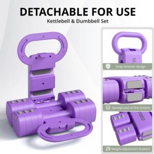 RYGEO Adjustable Dumbbell Set of 2, 4-in-1 Free Weights for Women & Men, Quick-Adjust Hand Weights 2lb, 3lb, 4lb, 5lb, Ideal for Home Gyms, Chest Press Machines & Twisters.